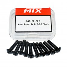 Βίδες αλουμινίου σετ 5x20mm μαύρες MTX